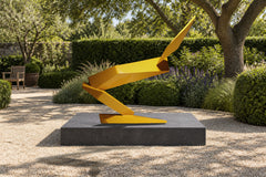 Flight of Angles, digital environment composite: Sunlit Sculpture Garden