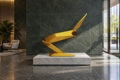 Flight of Angles, digital environment composite: Corporate Art Lobby