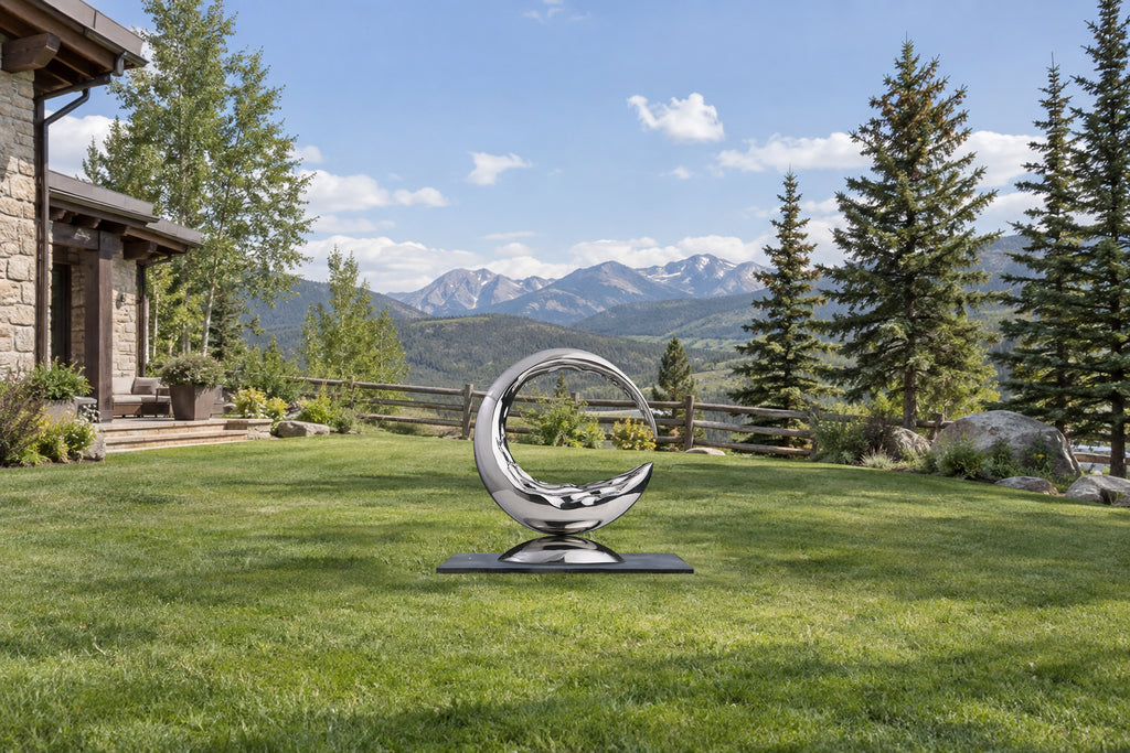 Mirror-Polished Crescent, digital environment composite: Open Lawn
