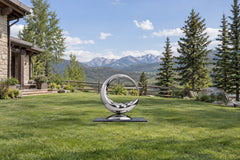 Mirror-Polished Crescent, digital environment composite: Open Lawn