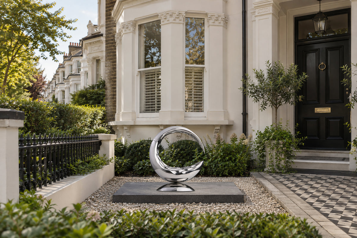 Mirror-Polished Crescent, digital environment composite: House Exterior