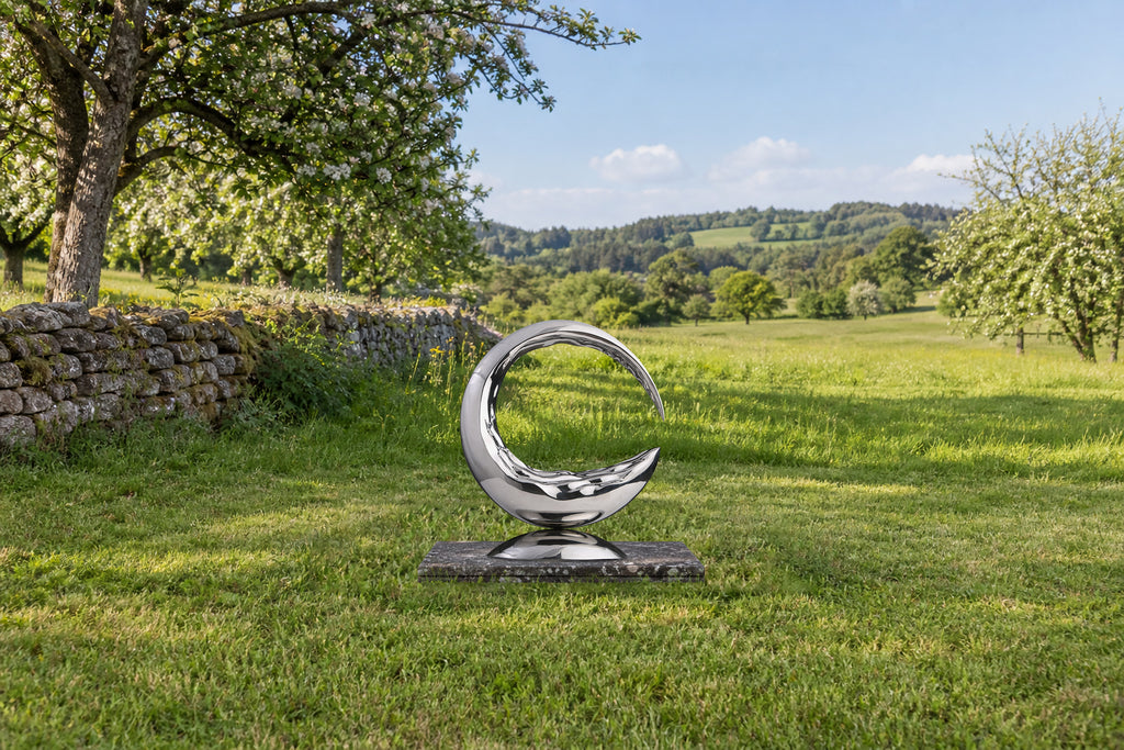 Mirror-Polished Crescent, digital environment composite: Grass Meadow