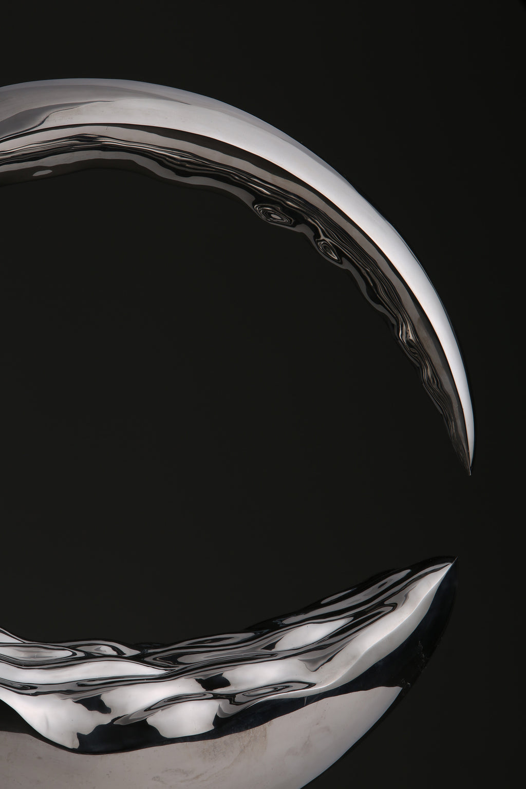 Mirror-Polished Crescent, studio photograph, view 3