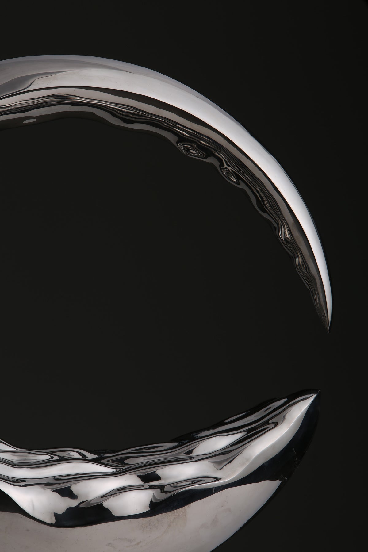 Mirror-Polished Crescent, studio photograph, view 3