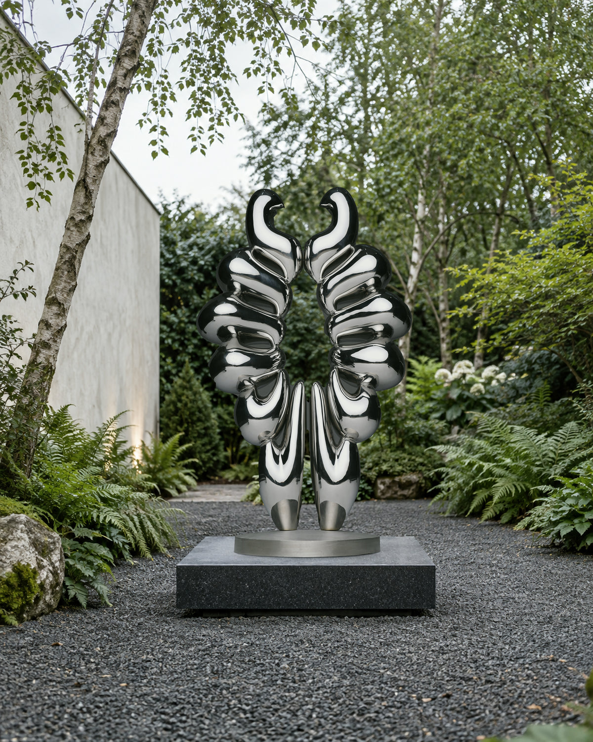 Duality of Life, digital environment composite: Woodland Sculpture Garden