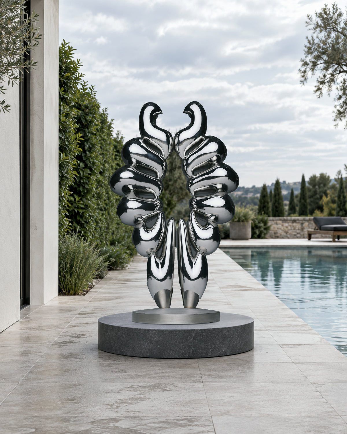 Duality of Life, digital environment composite: Pool Garden Overcast