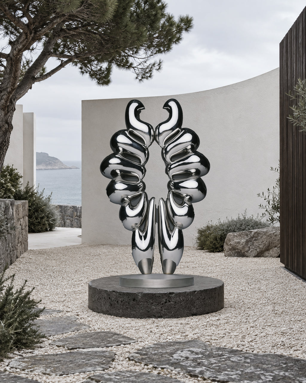 Duality of Life, digital environment composite: Coastal Courtyard