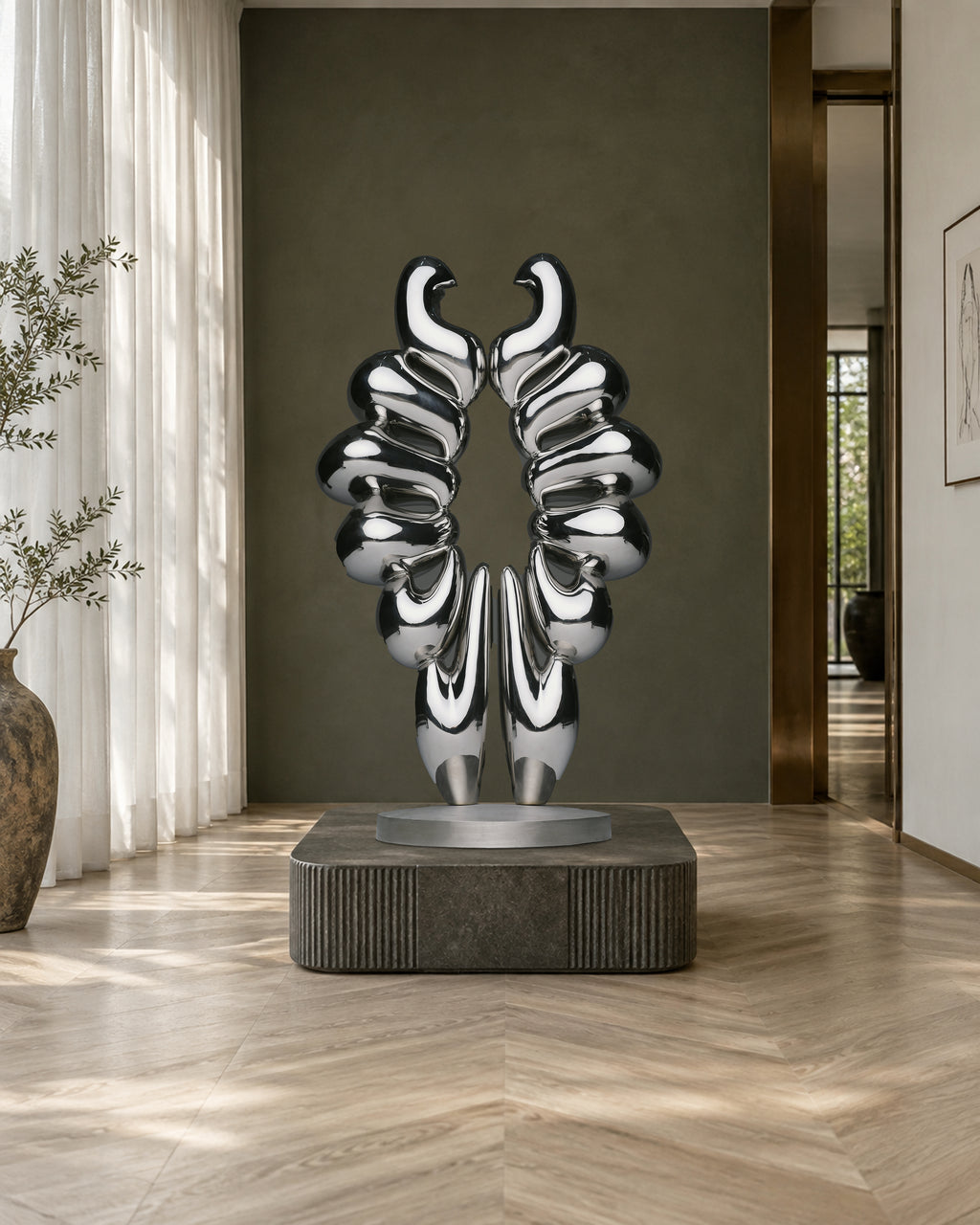 Duality of Life, digital environment composite: Villa Art Entrance