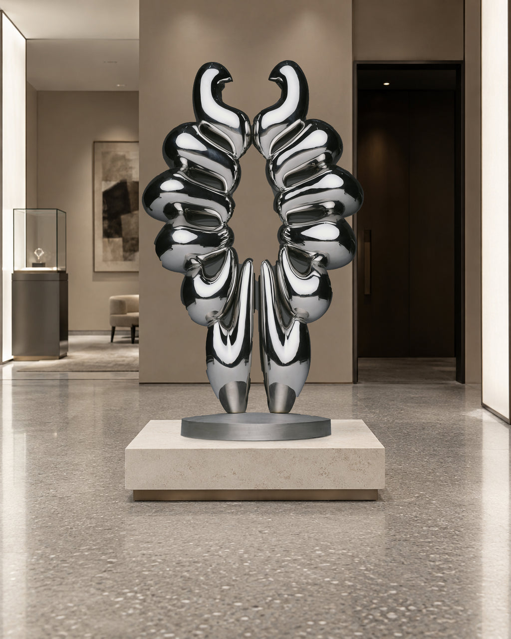 Duality of Life, digital environment composite: Luxury Boutique Art Salon
