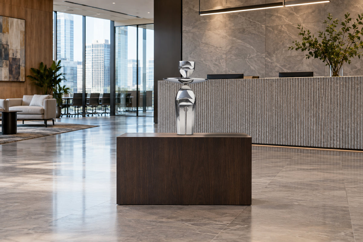 Human Form, digital environment composite: Company Reception