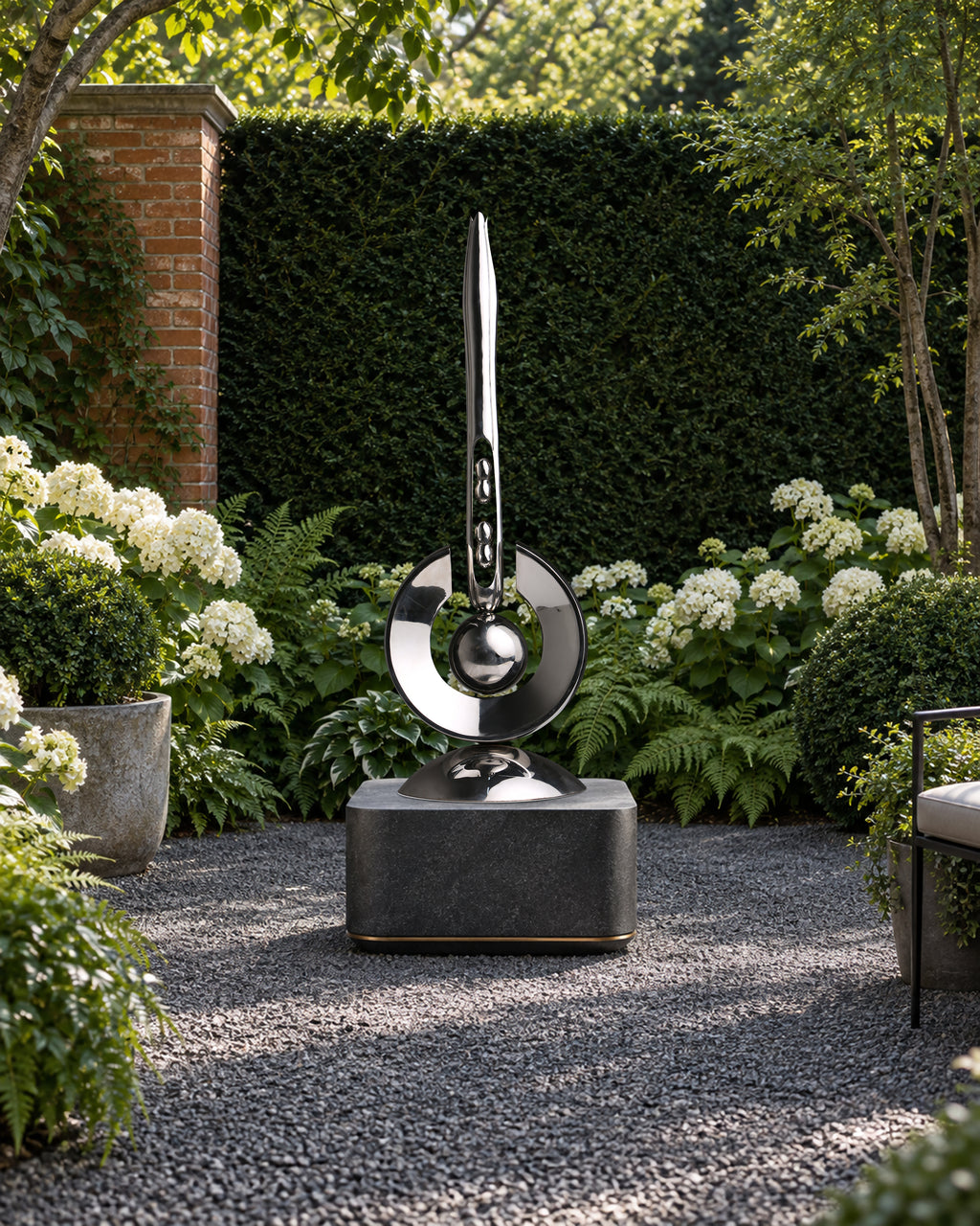 The Paused Moment, digital environment composite: Sculpture Garden Basalt