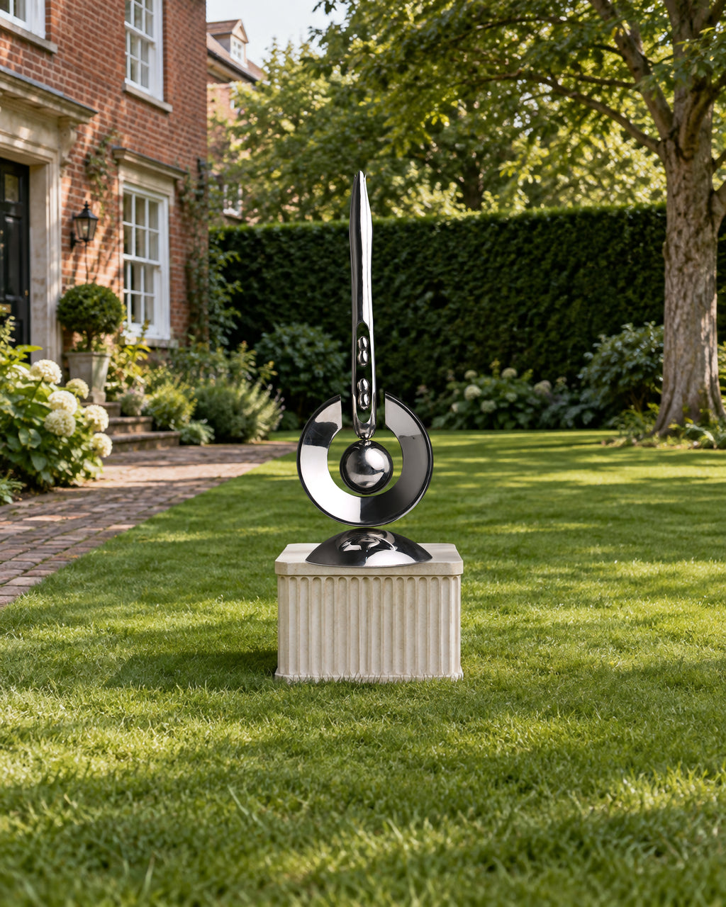 The Paused Moment, digital environment composite: Estate Lawn Limestone