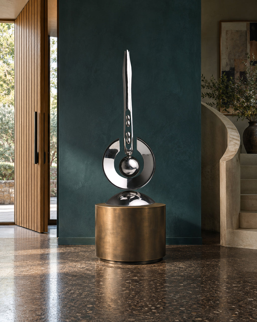 The Paused Moment, digital environment composite: Villa Entry Bronze