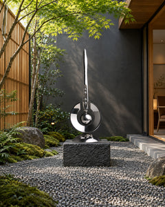 The Paused Moment, digital environment composite: Japanese Courtyard Granite