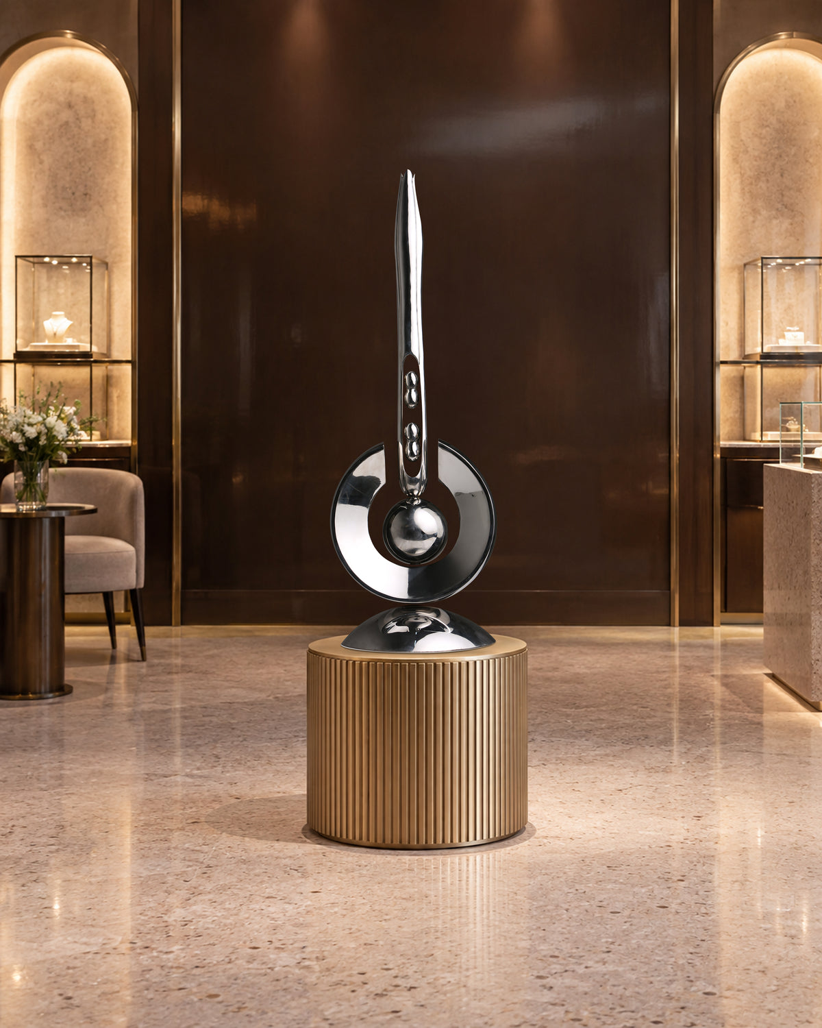 The Paused Moment, digital environment composite: Luxury Boutique Champagne