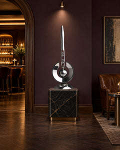 The Paused Moment, digital environment composite: Members Club Black Gold